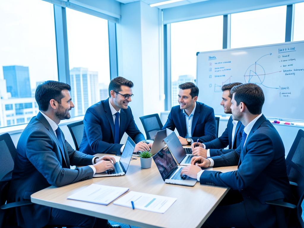 Equipo de Novaris Tecnología trabajando en un proyecto